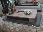 Single granite monument - Orthodox cross